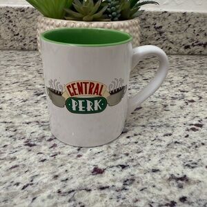 Central Perk White and Green Coffee Mug